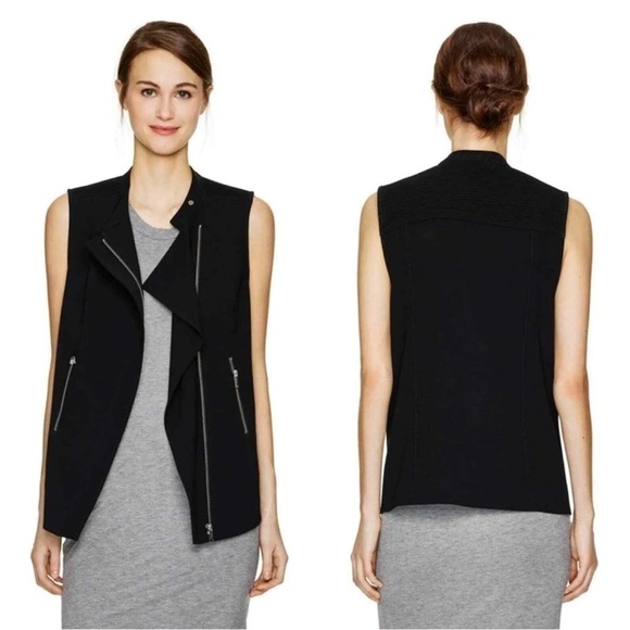 Aritzia Babaton Black Redford Vest Size 8 - Picture 1 of 12